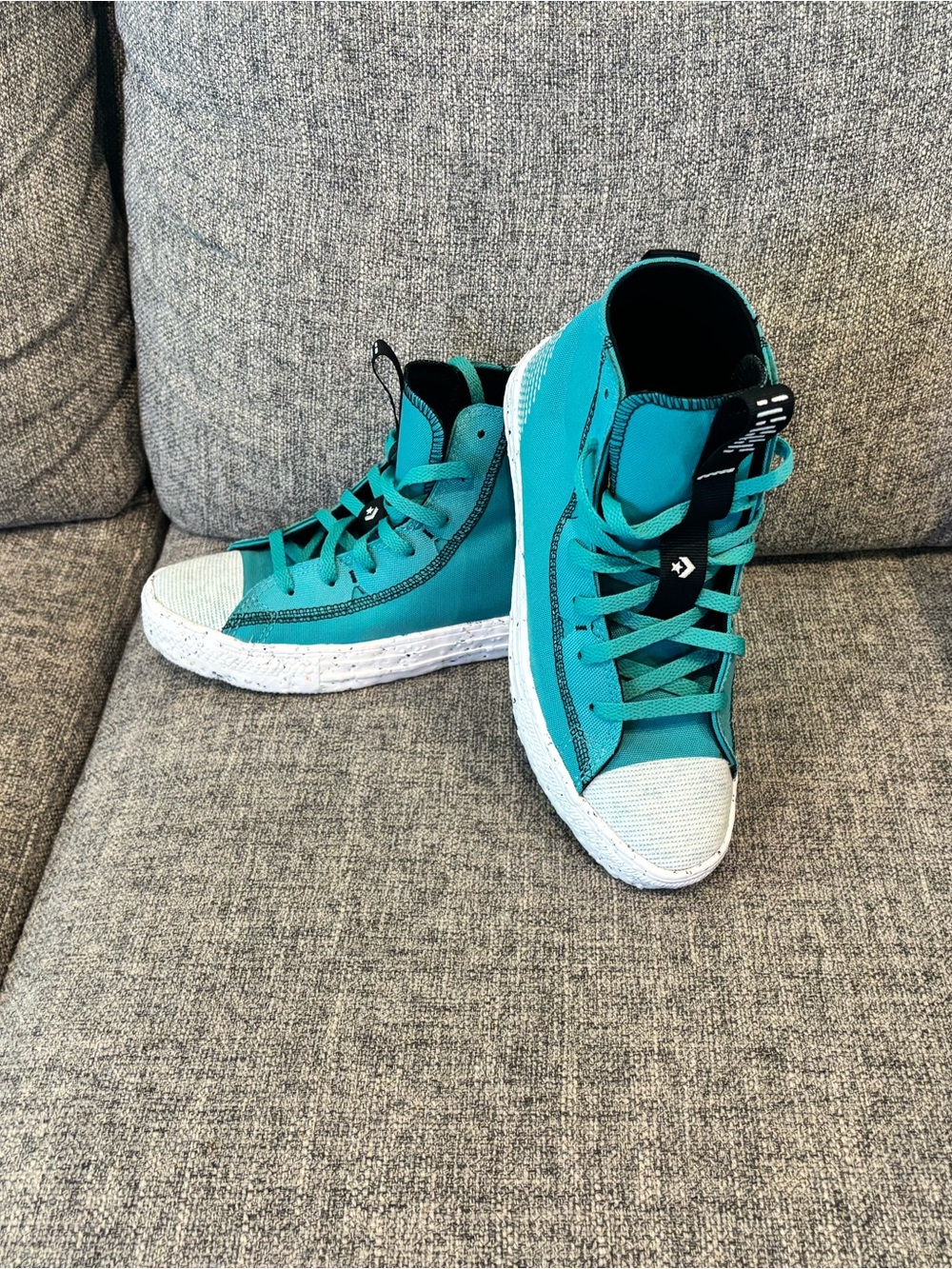 Converse Turquoise High Top Sneakers